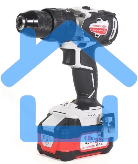 Дрель-шуруповерт аккумуляторная INTERSKOL DAU-13/36V 70