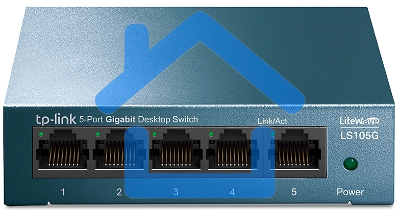Коммутатор TP-Link 5 ports Giga Unmanagement switch, 5 10/100/1000Mbps RJ-45 ports