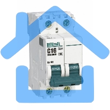 Выключатель автоматический модульный Dekraft 2п C 16А 4.5кА ВА-101 11066DEK