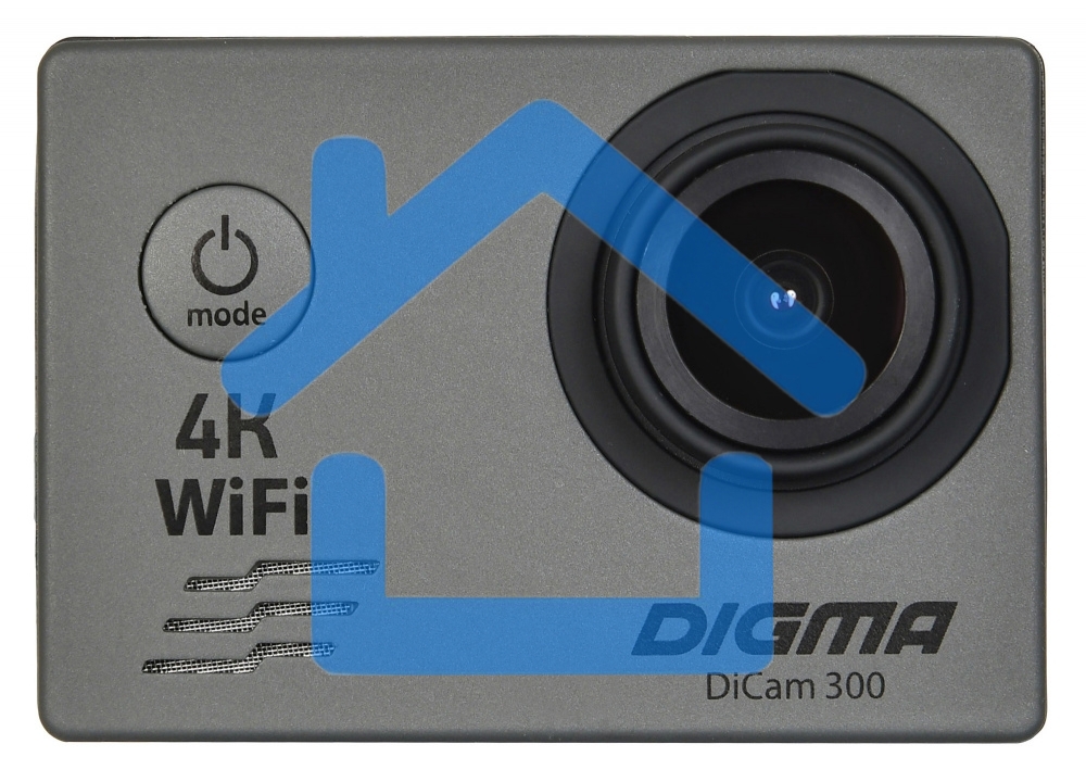 Экшн-камера Digma DiCam 300 серый
