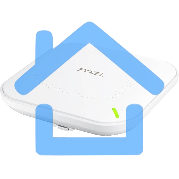 Гибридная точка доступа Zyxel NebulaFlex NWA50AX, WiFi 6, 802.11a/b/g/n/ac/ax (2,4 и 5 ГГц), MU-MIMO, антенны 2x2, до 575+1200 Мбит/с, 1xLAN GE, PoE, без поддержки Captive portal и WPA-Enterprise, защ