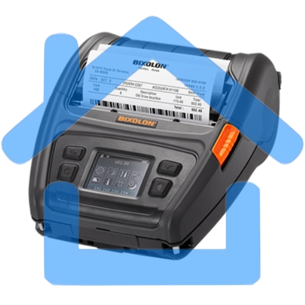 Принтер этикеток мобильный Bixolon XM7-40iaWDaK 4