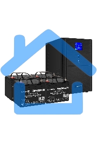 Комплект Источник бесперебойного питания EX295991RUS + батарея 33Aч EX282974RUS 4шт (инвертор, синус, для котла) ExeGate SineTower SZ-5000.LCD.AVR.2SH.1C13.T.RJ.USB <5000VA/4000W, чистый синусоида, LCD дисплей, AVR, 2*Schuko+1*C13+клеммы, RJ45/11, USB, ли