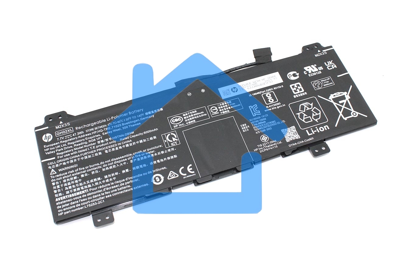 Аккумуляторная батарея для ноутбука HP Chromebook 14A-NA7.7V 47.3Wh