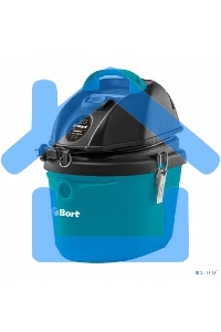 Строительный пылесос Bort BSS-1212 (93417579) синий, 220/1200 Вт, уборка сухая/влажная, пылесборник мешок/контейнер, 12 л