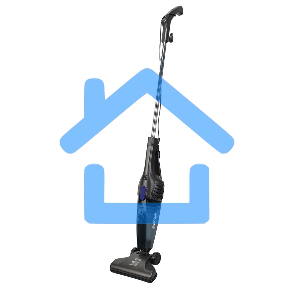 Пылесос вертикальный Endever VC-286 серый, питание от сети, 100 Вт, уборка сухая, пылесборник 1.9 л