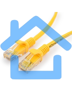 Патч-корд UTP Cablexpert PP12-15M/Y кат.5e, 15м, литой, многожильный (желтый)