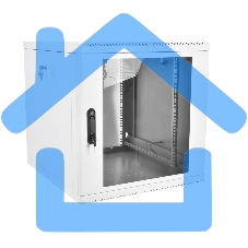 Шкаф настенный ЦМО ШРН-М-12.500 12U 600x520мм пер.дв.стекл съемные бок.пан. 50кг серый