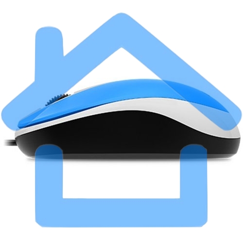 Мышь проводная Genius DX-120 голубой, 1000 dpi, USB, кнопки - 3