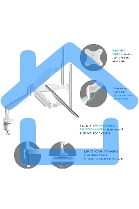 Кронштейн для мониторов ONKRON G100 белый 13