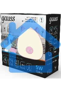 Ночник Gauss NN7034 поросенок розовый