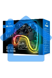Геймпад Sven GC-5050 черный Bluetooth Беспроводной виброотдача обратная связь (в компл.:держатель для смартфона/кабель USB) (SV-016029)