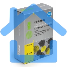 Картридж струйный Cactus CS-C4848 №80 желтый (350 мл.) для HP DesignJet 1050C/1055CM/1000