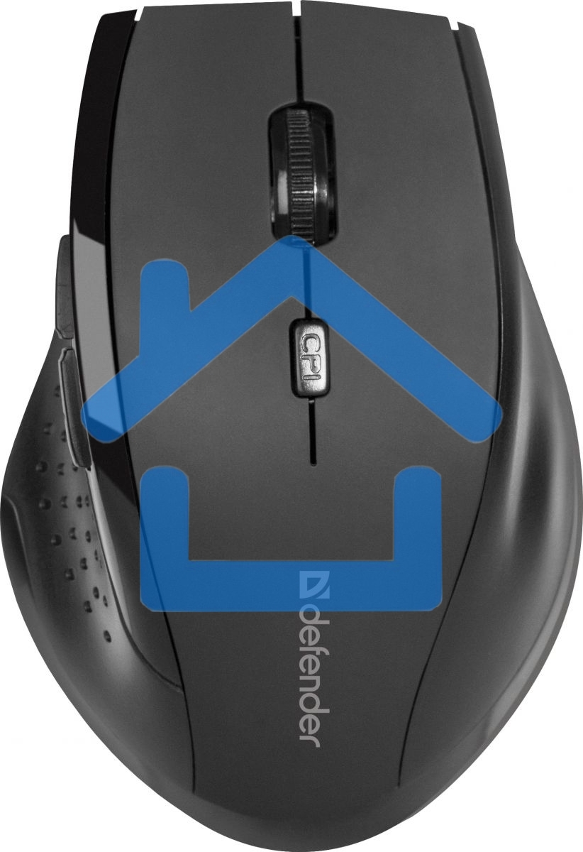 Мышь беспроводная Defender Accura MM-365 черный, 1600 dpi, радиоканал, USB, кнопки - 6