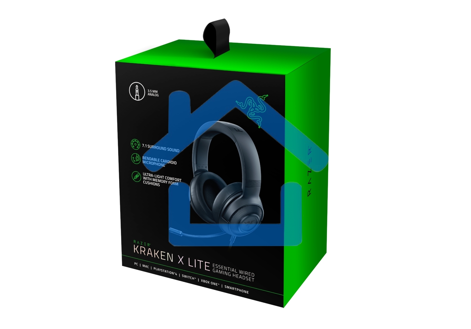 Гарнитура Razer Kraken X Lite Razer Kraken X Lite- Analog Gaming Headset - Russian Packaging