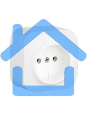 Розетка Legrand 782210 без заземления без шторок (Белая)