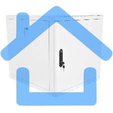 Шкаф телеком. настенный разборный 12U (600х650), съемные стенки, дверь металл (ШРН-М-12.650.1) (1 коробка)