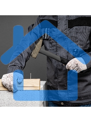 Перчатки трикотажные, с ПВХ точкой, 7 класс, Россия Сибртех