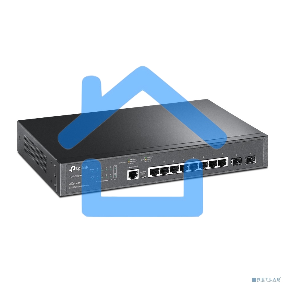 Коммутатор TP-Link SMB TL-SG3210 JetStream 8-Port Gigabit L2 Lite Managed Switch with 2 SFP Slots