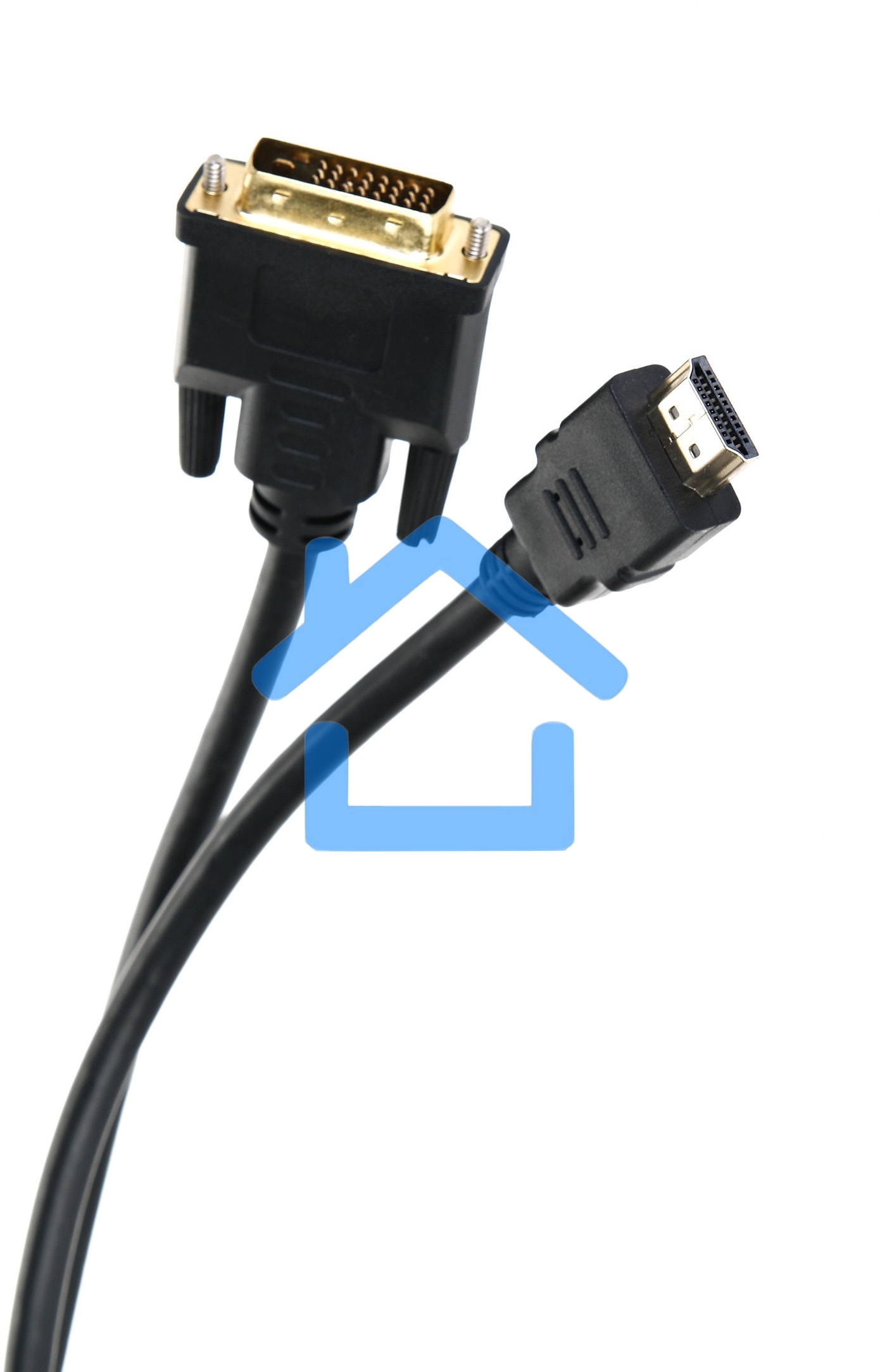 Кабель HDMI to DVI-D (19M -25M) 2м, TV-COM <LCG135E-2M>