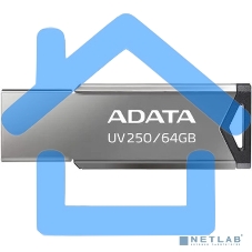 Флешка USB ADATA UV250 (AUV250-64G-RBK), 64 Gb, USB 2.0, R/W 25/10, черный