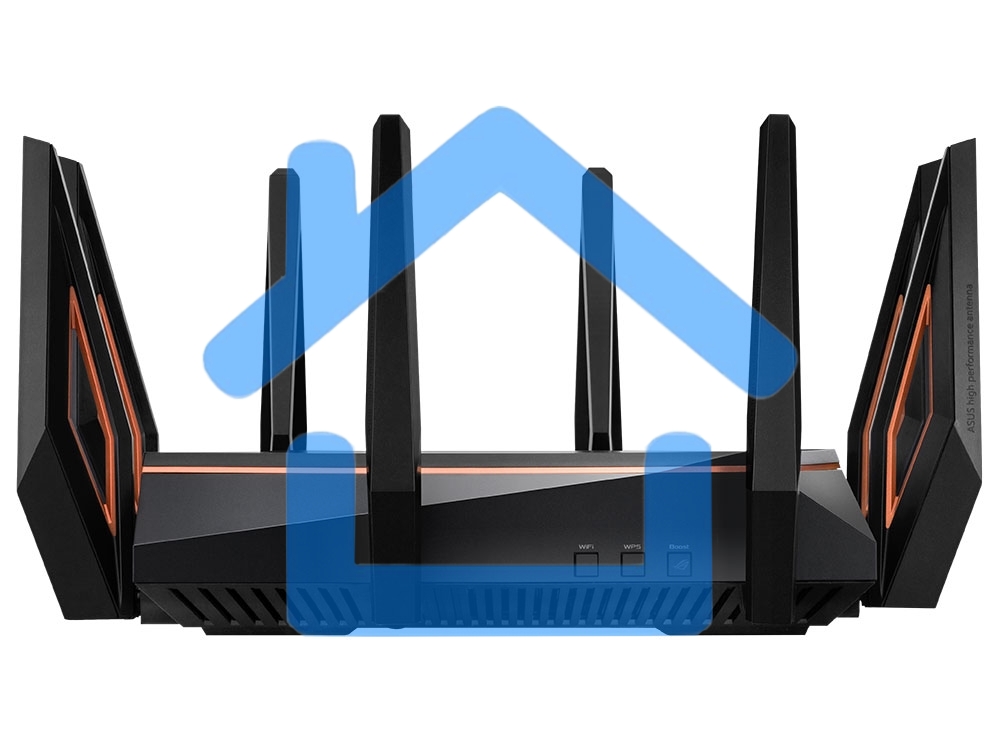 Маршрутизатор ASUS GT-AX11000 Tri-band WiFi 6(802.11ax) Gaming Router –World's first 10 Gigabit Wi-Fi router with a quad-core processor, 2.5G gaming port, DFS band, wtfast, Adaptive QoS, AiMesh for mesh wifi system