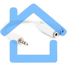 Кабель-разветвитель аудио сигнала Gembird CCA-415W (переходника для наушников) белый