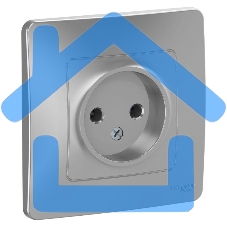 Розетка СП BLANCA 16А 250В без шторок без заземл. алюм. SchE BLNRS000013 Розетка СП BLANCA 16А 250В без шторок без заземл. алюм. SchE BLNRS000013