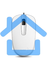 Мышь проводная Genius DX-120 белый, 1000 dpi, USB, кнопки - 3
