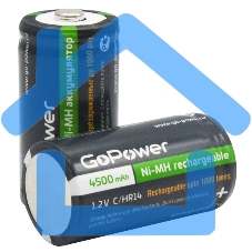Аккумулятор бытовой GoPower HR14 C BL2 NI-MH 4500mAh блистер (2 шт.)