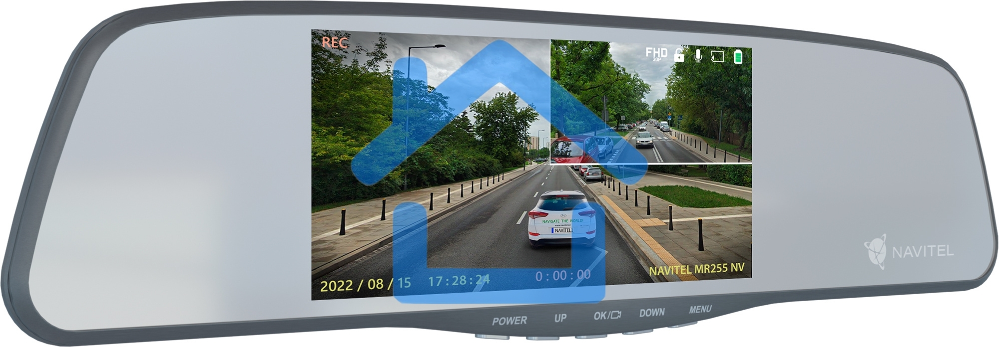 Видеорегистратор Navitel MR255 NV серый 2Mpix 1080x1920 1080p 160гр. MSTAR MSC8339