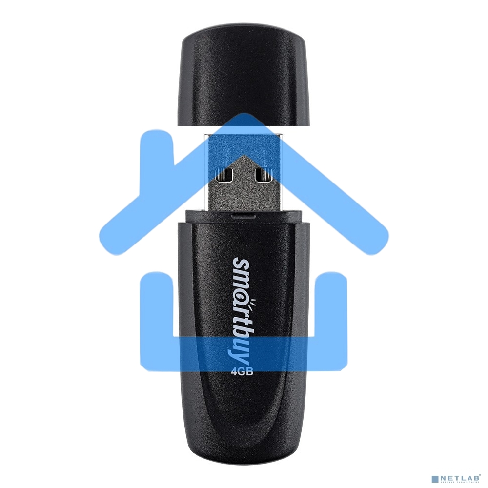 Флешка USB R/W SmartBuy R/W Scout Black (SB004Gb2SCK), 4Gb, USB 2.0, R/W 10/7, черный