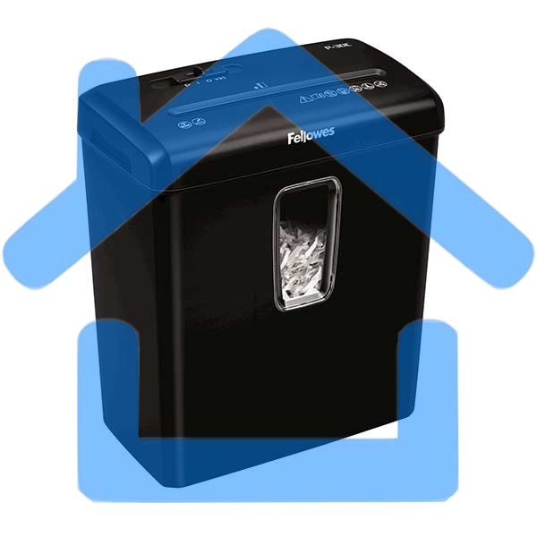 Шредер Fellowes® Powershred® P-30C, DIN P-4, 4х34 мм, 6 лст., 15 лтр.