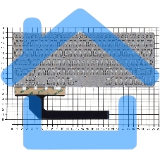 Клавиатура для ноутбука Asus ZenBook Flip S UX370UA черная с подсветкой