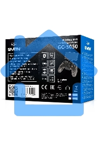 Геймпад Sven GC-5050 черный Bluetooth Беспроводной виброотдача обратная связь (в компл.:держатель для смартфона/кабель USB) (SV-016029)