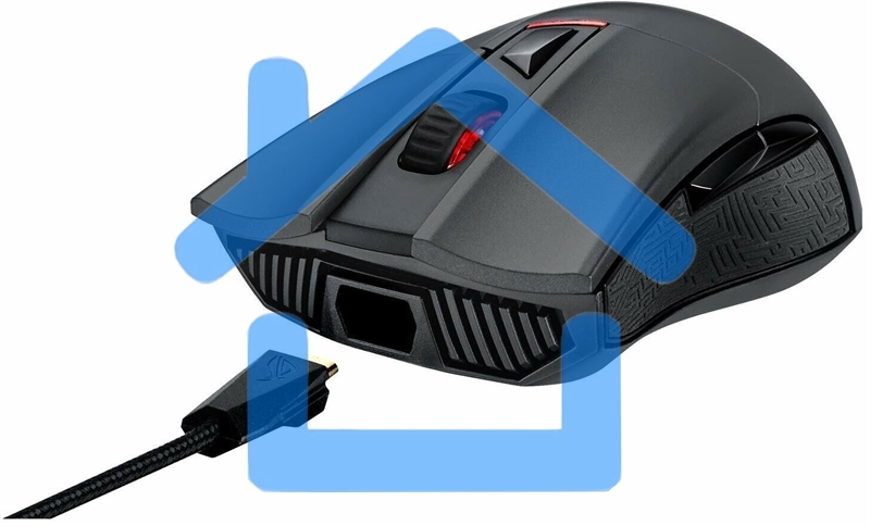 Мышь проводная ASUS ROG Gladius II Core черный, 6200 dpi, USB, кнопки - 6