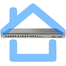 Маршрутизатор MikroTik RouterBOARD 1100Dx4 with Annapurna Alpine AL21400 Cortex A15 CPU (4-cores, 1.4GHz per core), 1Gb RAM, 13xGbit LAN, 60Gb M.2 drive, RouterOS L6, 1U rackmount case, Dual PSU