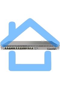Маршрутизатор MikroTik RouterBOARD 1100Dx4 with Annapurna Alpine AL21400 Cortex A15 CPU (4-cores, 1.4GHz per core), 1Gb RAM, 13xGbit LAN, 60Gb M.2 drive, RouterOS L6, 1U rackmount case, Dual PSU
