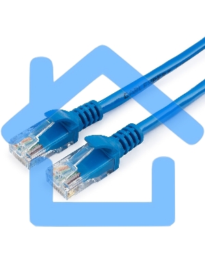 Патч-корд UTP Cablexpert PP12-15M/B кат.5e, 15м, литой, многожильный (синий)