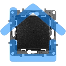 Переключатель с подсветкой, 10AX, антрацит