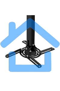 Кронштейн для проектора Buro PR05-B черный макс.13.6кг потолочный поворот и наклон