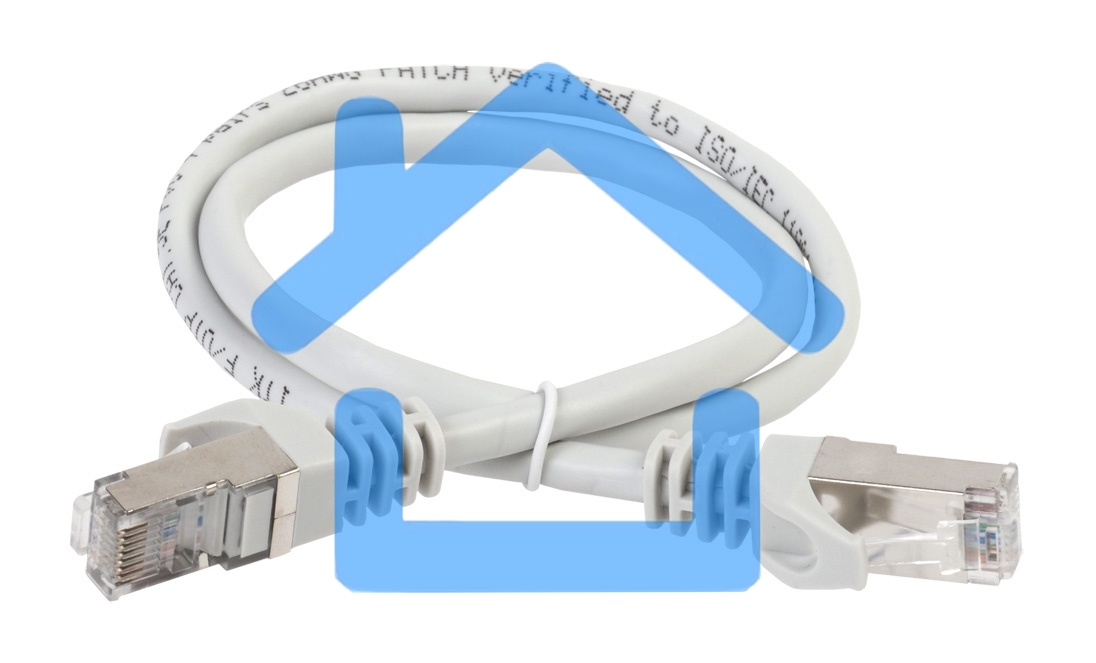 Коммутационный шнур ITK PC01-C5EF-1M5 (патч-корд), кат.5Е FTP, 1,5м, серый