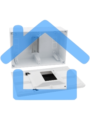 Бокс пластиковый ЩРН-П-4 IP41 белый KRANZ