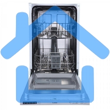 Встраиваемая посудомоечная машина Бирюса DWB-409/5, серебристый, 44.8 см, 9 компл., 49 дБ, класс A++