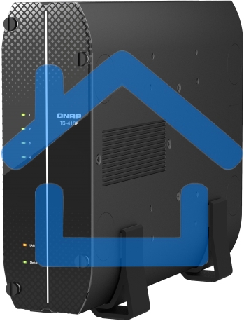 Сетевое хранилище SMB QNAP TS-410E-8G NAS fanless 4 2.5 SSD trays. Intel Celeron J6412 4-core 2.0-2.6 GHz, 8 Gb RAM (max), 2x2.5 GbE, 4xUSB 3.2 Gen 2 (10Gbps),1xHDMI