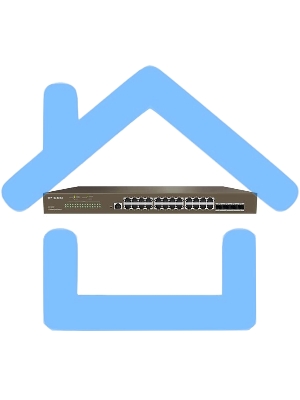 Коммутатор 24PORT 1000M 4SFP G3328F IP-COM