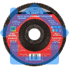 Круг лепестковый торцевой Matrix, P 100, 125 х 22,2 мм
