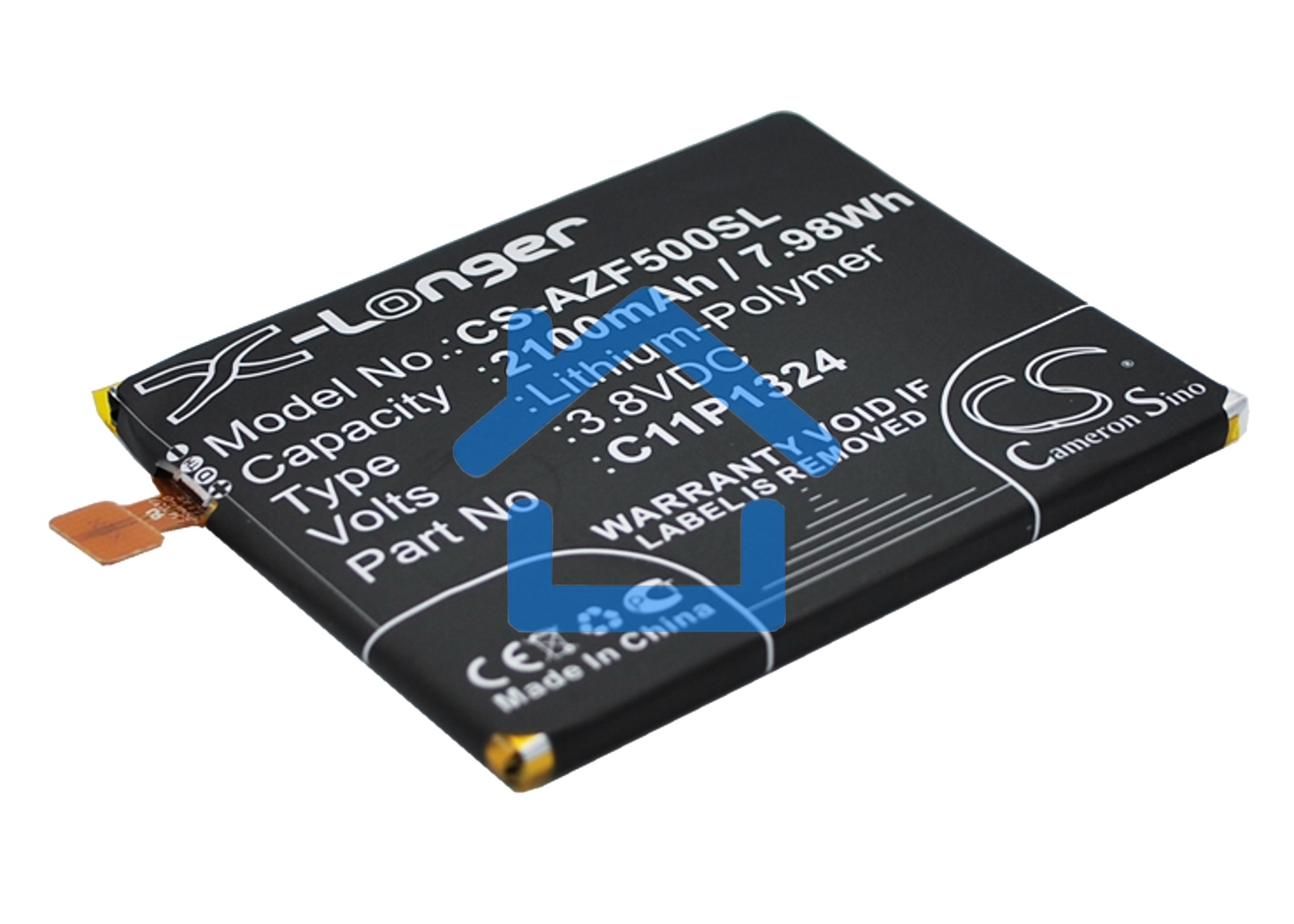 Аккумулятор CameronSino CS-AZF500SL C11P1324 для Asus ZenFone 5 A501CG 3.8V / 2100mAh / 7.98Wh