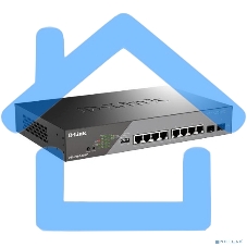Сетевой коммутатор Smart L2 Surveillance Switch 8х1000Base-T PoE, 2x1000Base-X SFP, PoE Budget 130W, Long-range PoE up to 250m