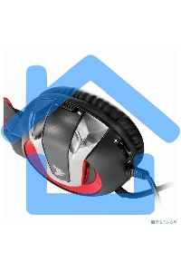 Гарнитура игровая Crown CMGH-3000 черный/красный